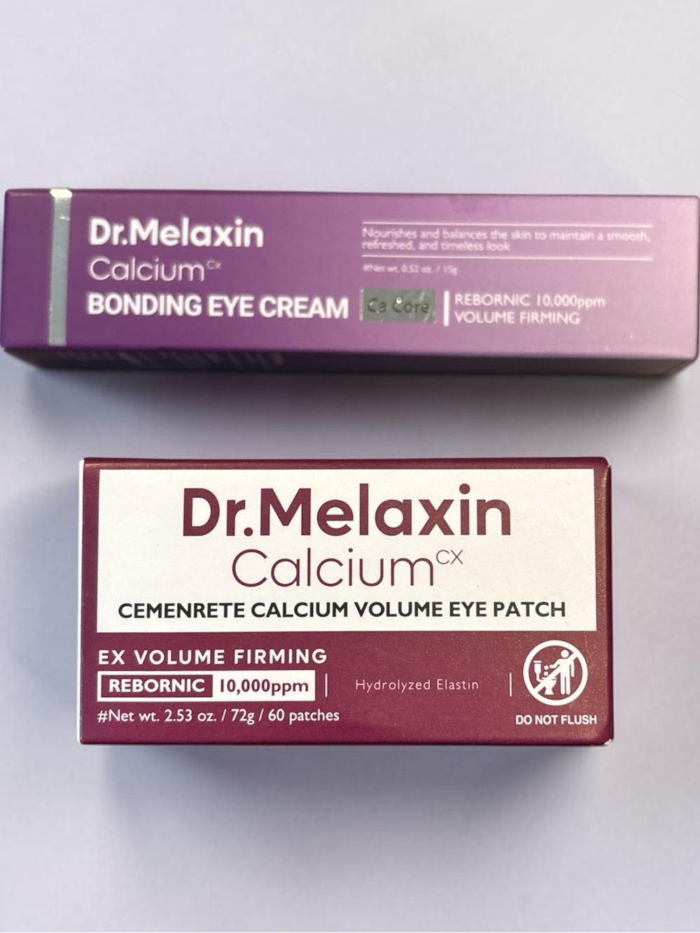 Dr. Melaxin Calcium CX Cementrete Volume Eye Patch and Cream
